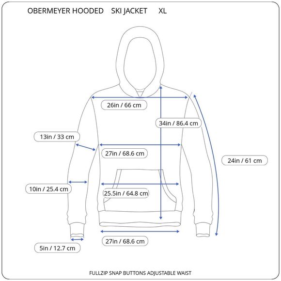 Obermeyer Skiwear Men’s Full Zip Hooded Winter Snow Jacket Size XL - Picture 2 of 14